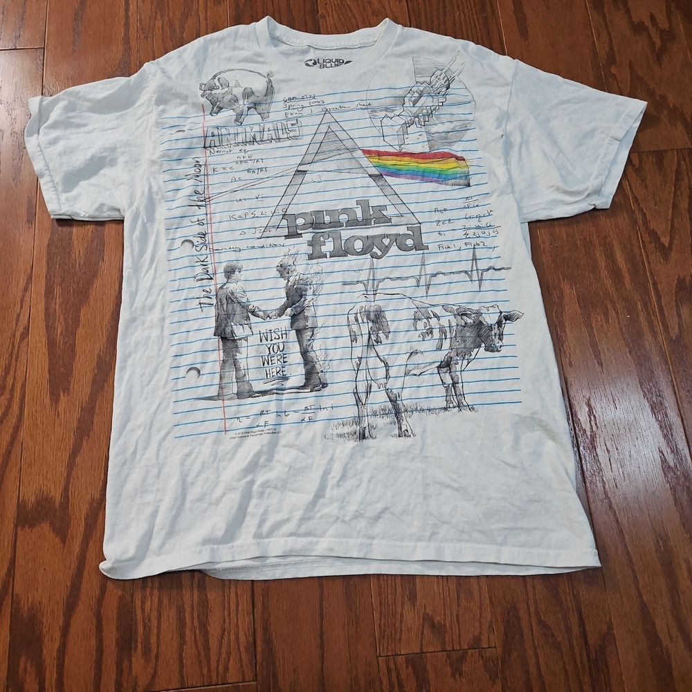 Lot Of 3 Liquid Blue Pink Floyd T Shirts Mens Size Large Band Tees Collection - Picture 5 of 10